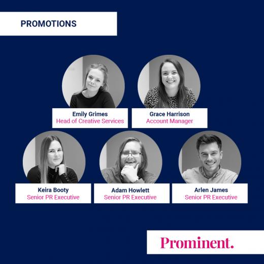 Raft of Promotions announced at Prominent